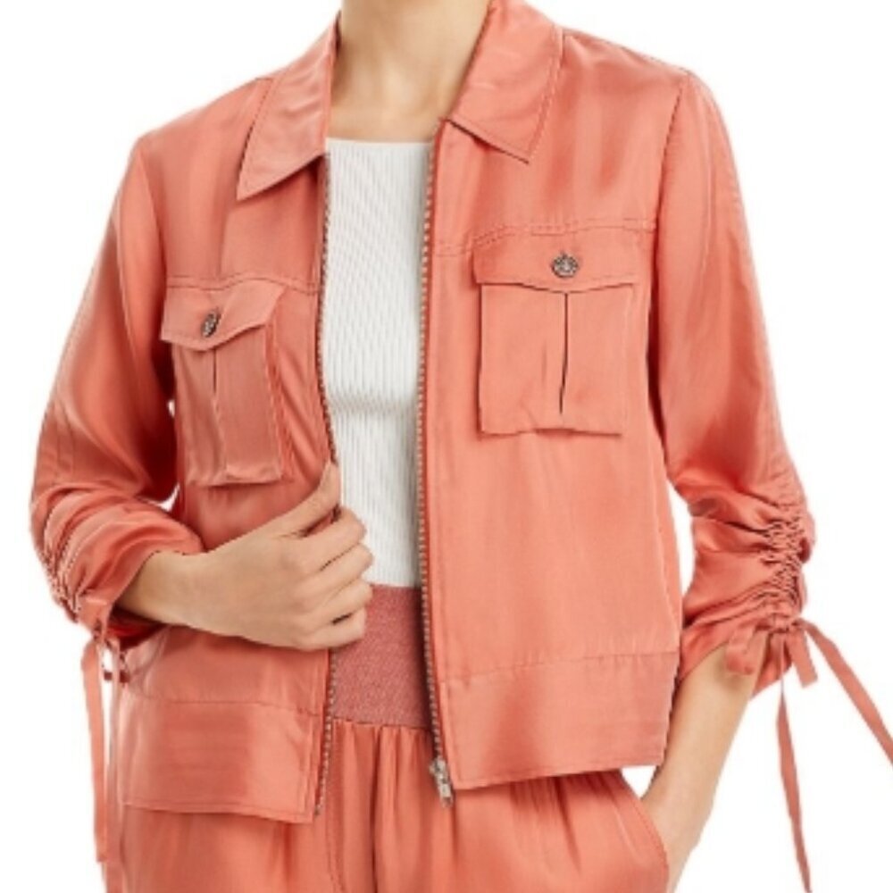 Cinq à Sept Dale Cupro Jacket – Apricot – Size 4 – NWOT - Picture 5 of 10